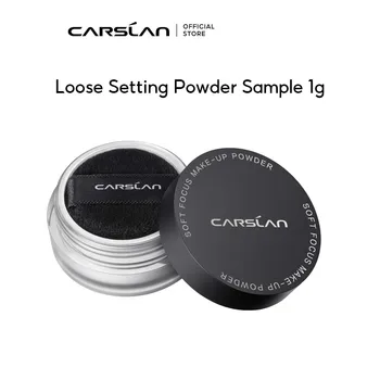 CARSLAN 블랙 마그네틱 반투명 루즈 세팅 파우더 샘플, 1g