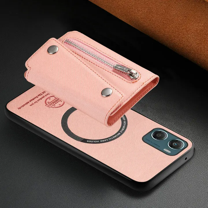 Zipper Leather Wallet Cover - Premium 2-in-1 Design