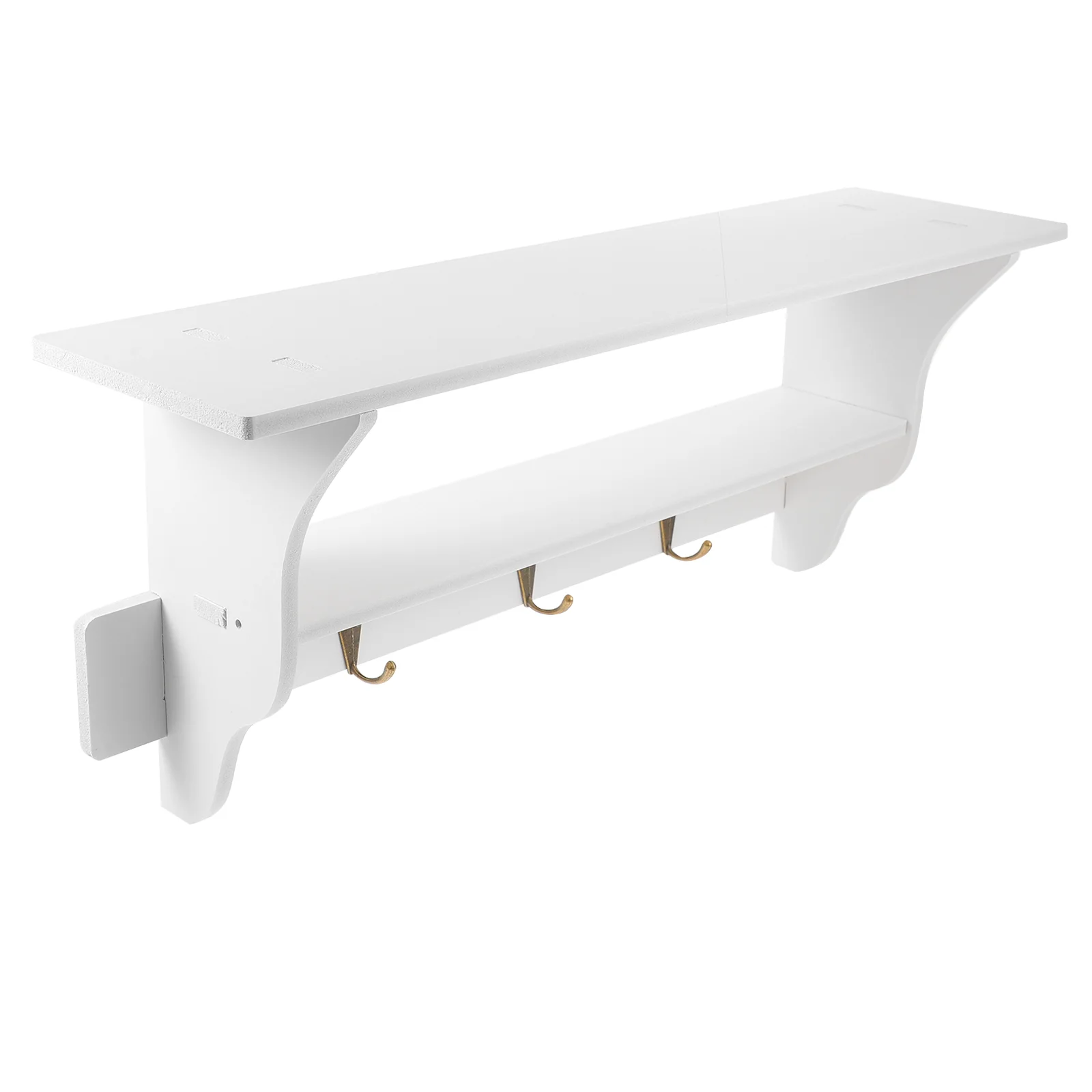 

Wall-mounted Wall Shelving Floating Shelf Hanging Shelf with Hook for Home