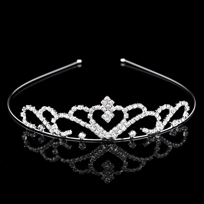 Braut Kristall Strass Perle Tiaras und Kronen Stirnband Kind Blumenmädchen Brautjungfer Hochzeit Haarschmuck Haarschmuck – Detail 7