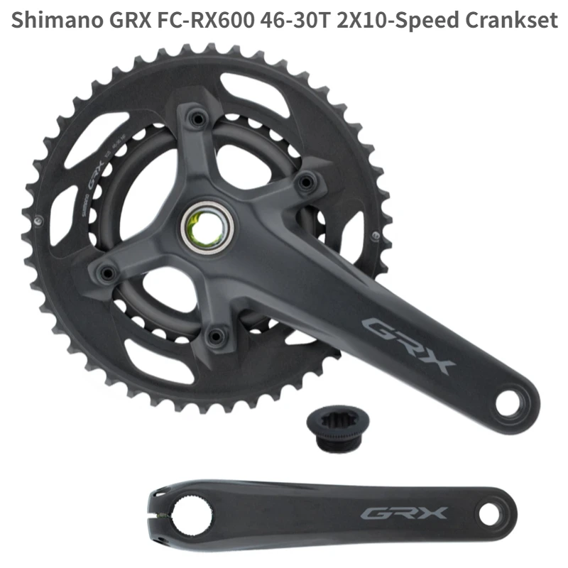 Shimano-Grxロードバイククランクセット,fc,rx600,2x10スピード