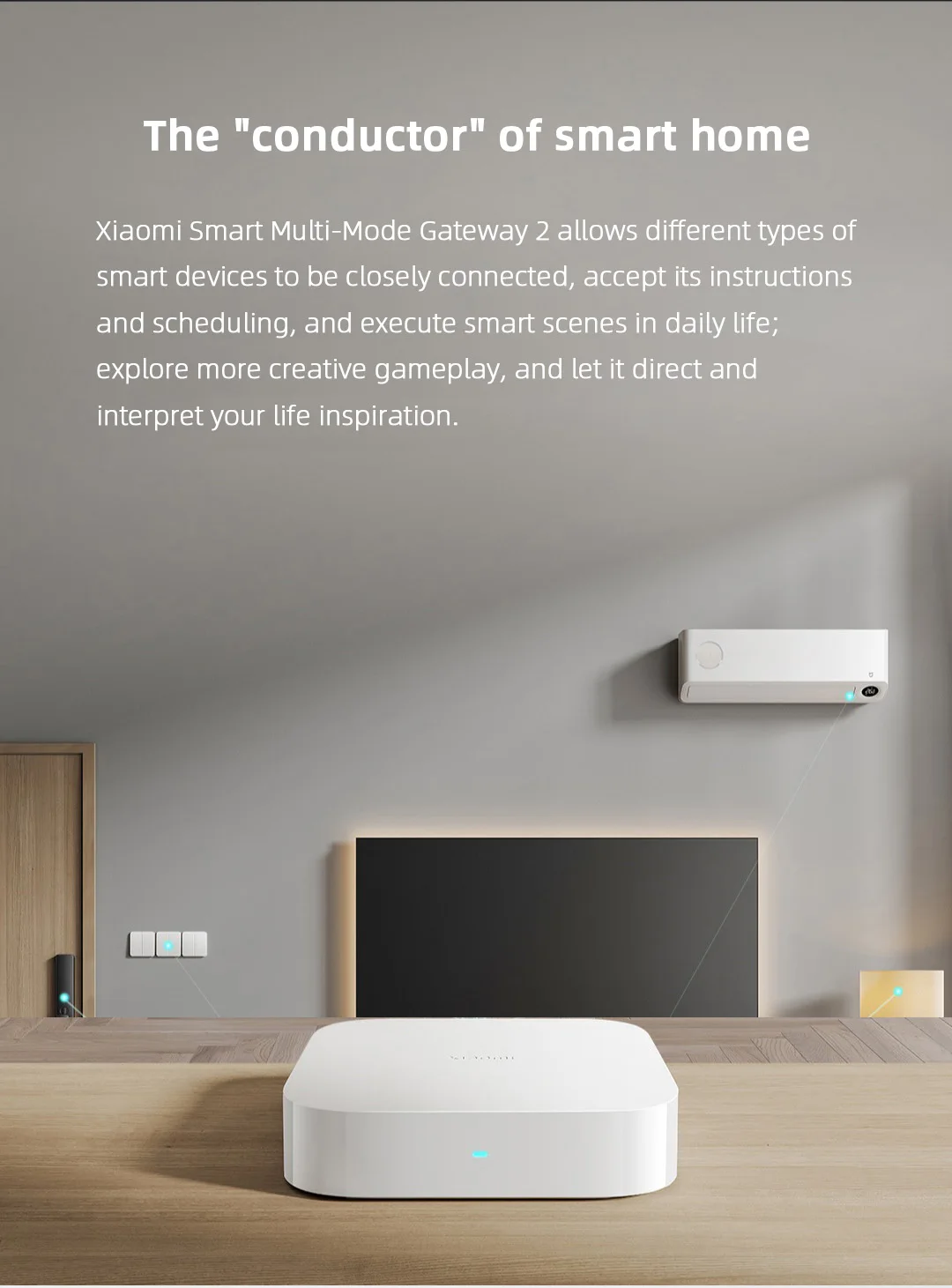 Xiaomi Smart Home Kit Mijia Gateway 2 Hub Door presence Sensor Wireless ...