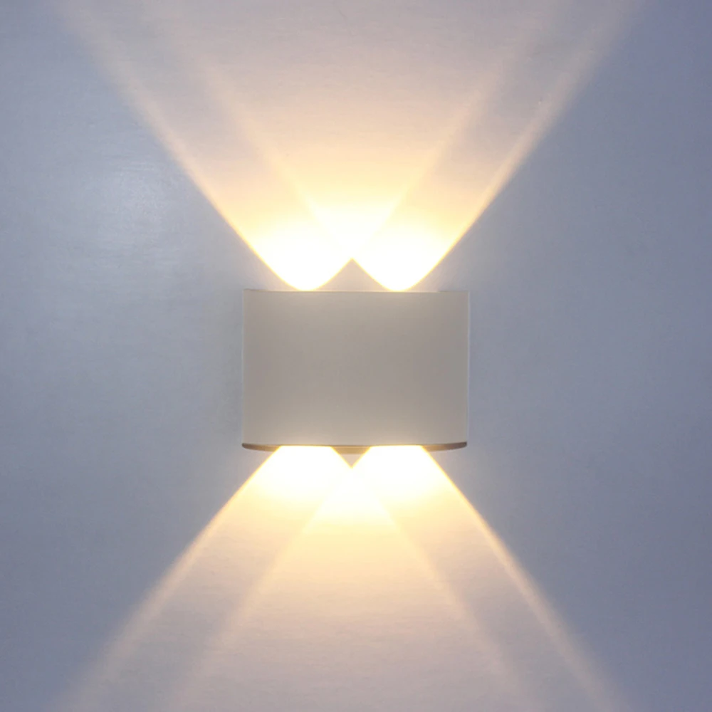 모던 벽 스콘스 조명 AC85-265V LED 장착 업 다운 조명, 침실 발코니 복도 계단 실내 조명