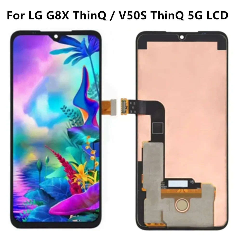 

Original AMOLED LCD Screen For LG G8X V50S ThinQ 5G LCD Display With Frame Touch Screen Digitizer For LG G8S LCD Replacement