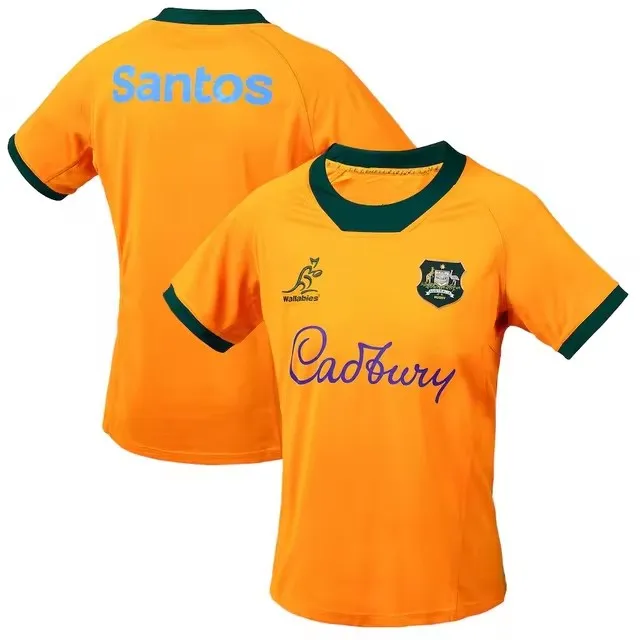 Australian Wallabies Home Jersey MENS INDIGENOUS RUGBY JERSEY size S--5XL