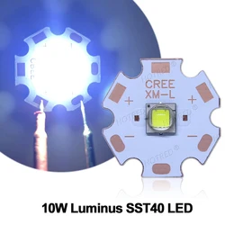 Original 10W LED Luminus sst40 SST-40 Cold White 3V 3.6V 1100lm Chip Replace CREE XML2 T6 Bead COB Emitter Diode for flashlight