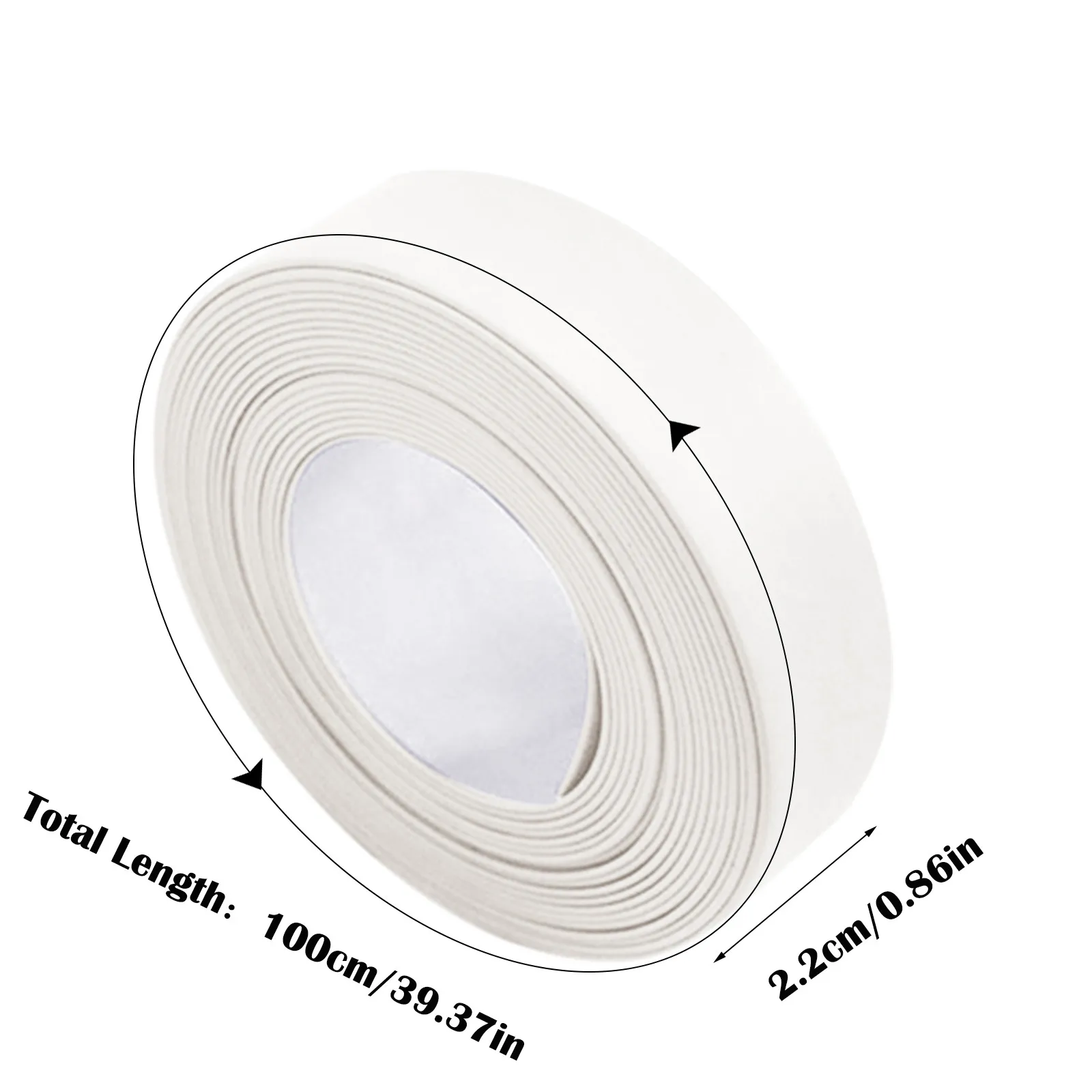 Sealing Strip Tape Waterproof Tape Sealing Tape Sealing Strip Kitchen Sealing Strip Bathroom Shower Sink Bath Caulk Tape Self Adhesive Waterproof Bar Strip Wall Tape Pure Easy To Clean