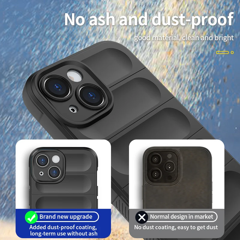 Soft Silicone Shockproof Armor Matte Phone Case with Rubber Bumper Back Cover