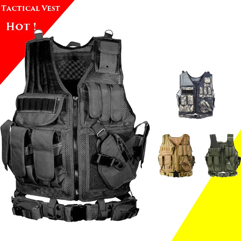 

Men Military Equipment Tactical Vest Airsoft Paintball Molle Vest Outdoor Hunting Vest Assault Shooting Combat Body Armor