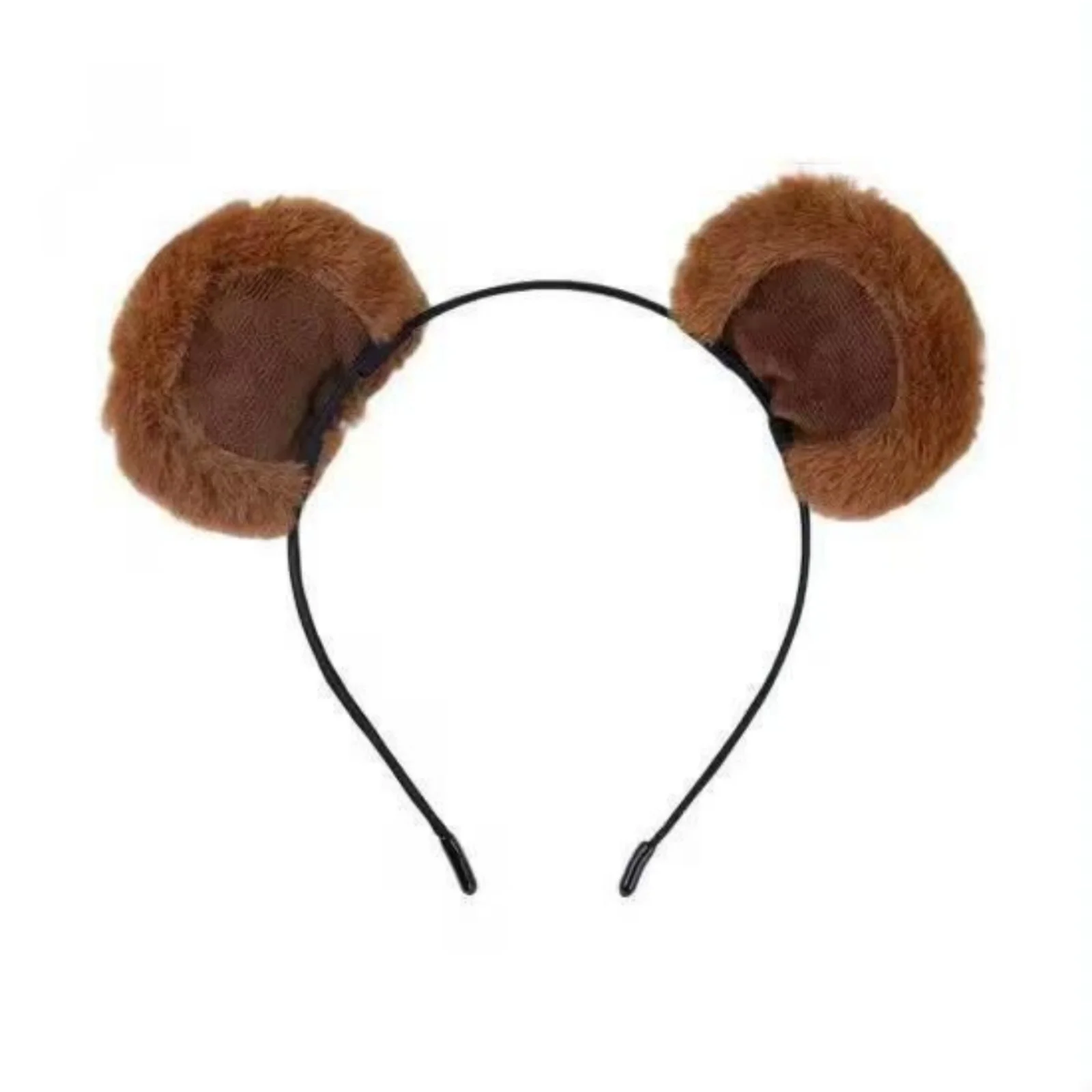 1PC Plush Bear Ear Headbands - Soft & Adorable, Unisex Accessory for Daily, Parties, Cosplay, Ideal Gift for All Ages