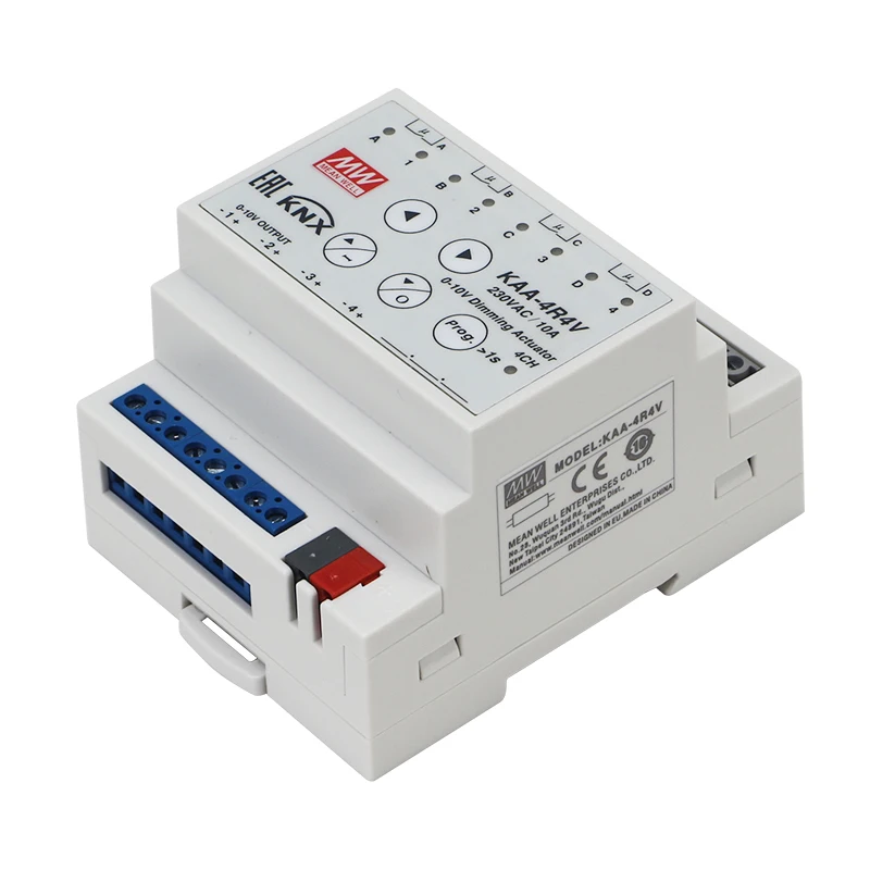 Mean Well KAA-4R4V-10 Led Dimmer  Meanwell Led Actuator KNX Actuator For Building Automation