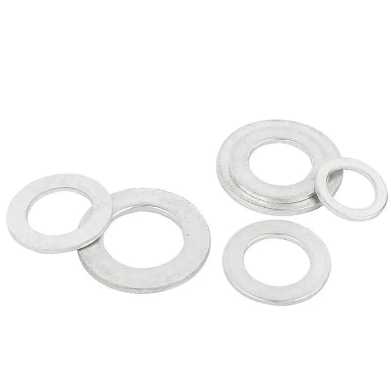 Aluminum alloy gasket 6061# M3 M5 M6 M8 M10~ M30 Ultra-thin Metal Screw Flat Washer Standard Thickness-Increasing Meson