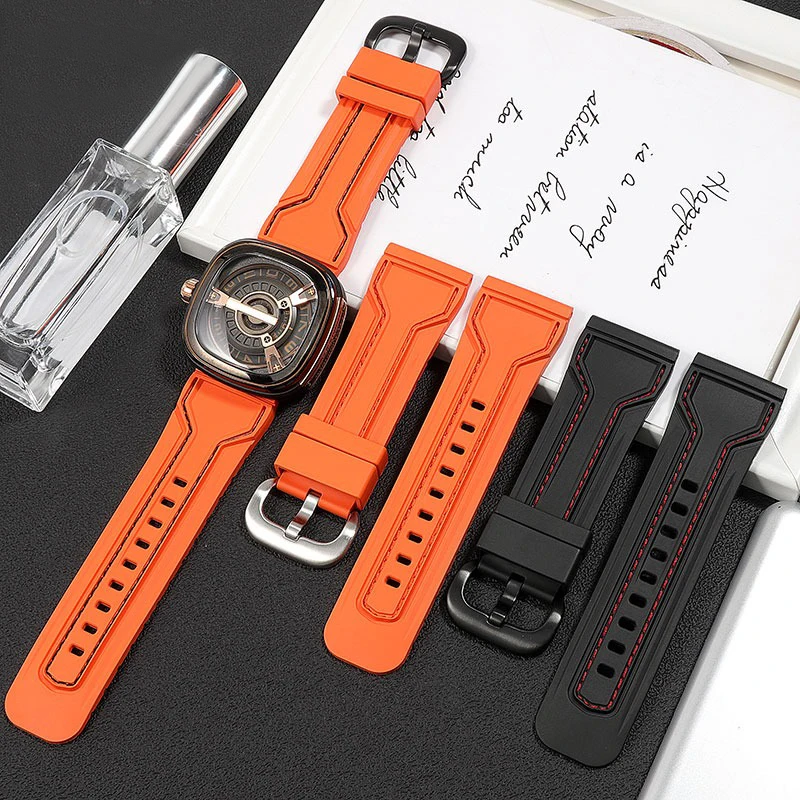 Cinturino In Silicone Per Cinturino Impermeabile In Gomma Seven Friday Per Cinturino Sevenfriday P3C/02/Sf-M3/04/P1B/01 Bracciale 28Mm