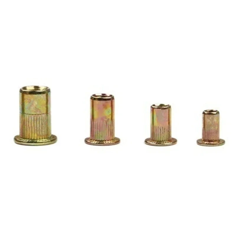 Description Picture 6 of item120pcs M3 M4 M5 M6 Blind Rivet Nut Flat Head Threaded Rivet Insert Nut Cover Rivet Nut Galvanized Carbon Steel