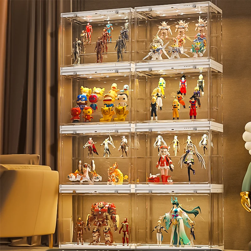 Lighted-Artefacts-Display-Rack-Model-Storage-Display-Cabinet-Household ...