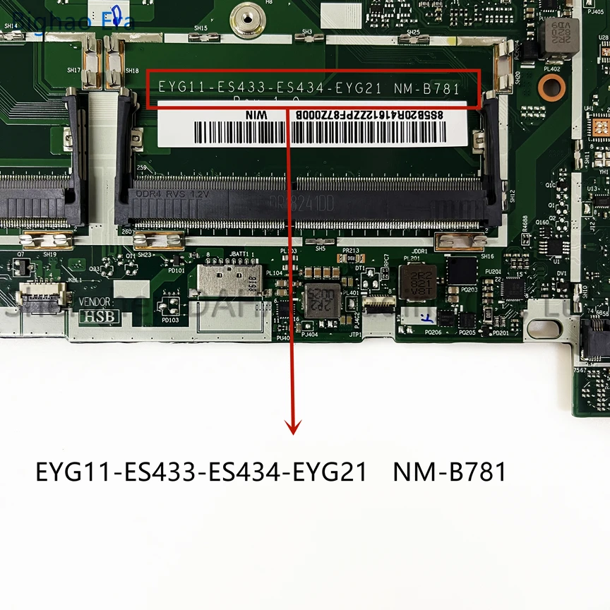 Placa-mãe Portátil para Lenovo Yoga Nm-b781 53014arr Flex 6-14arr R32200 R5-2500 R7-2700 Cpu 5b20r41622 5b20r41608 36 Pinos - Imagem 4