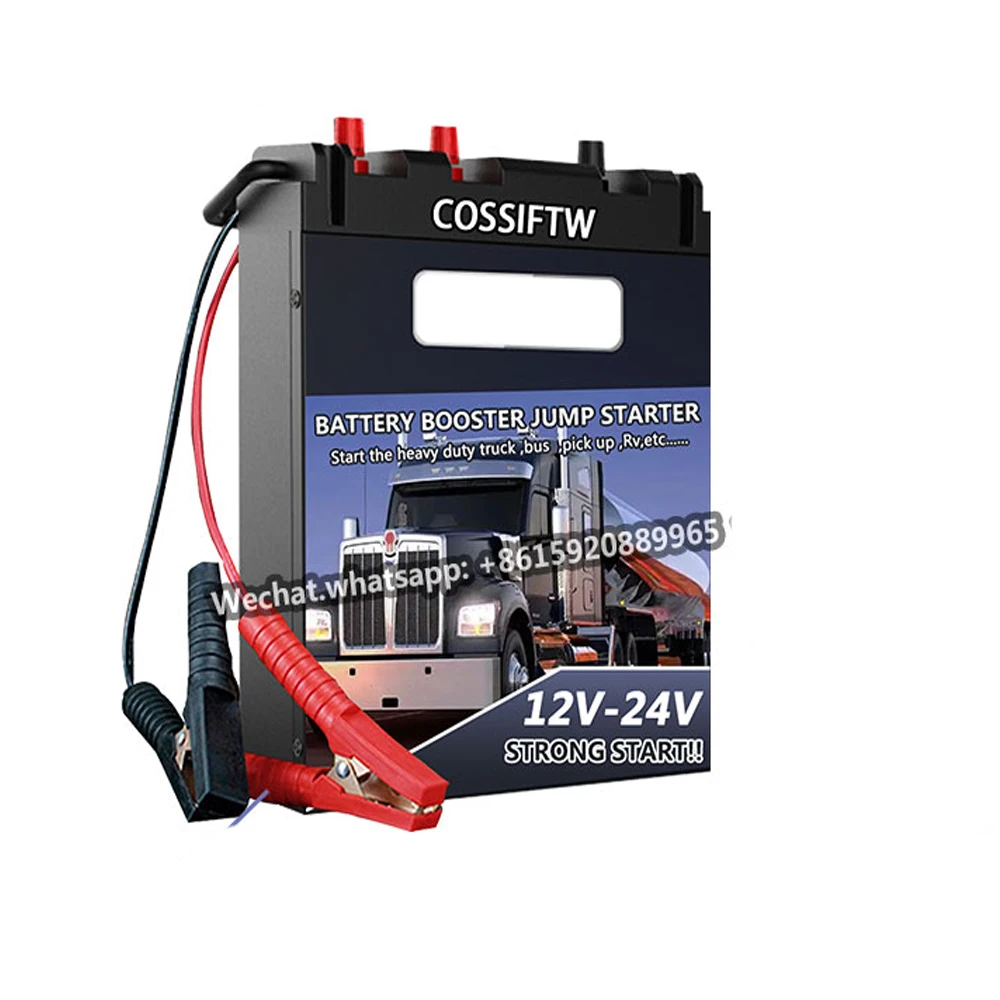 Cossiftw 12V/24V Car Truck Jump Starter Batteria Portatile Per Auto Booster Peak 4000A 868000Mah Dispositivo Di Avviamento Automatico
