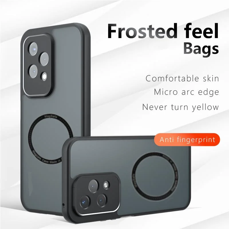 

for Honor 200 Pro Case Honor 200 Phone Case Honor 200 lite Cover hard pc Cover metal ring for magsafe magnetic wireless charge