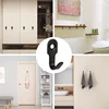 1-20pcs Mini Stainless Steel J-shaped Hook With Screw Items Key Rack Wall Punching Hooks Kitchen Accessories Bathroom Hardware 6