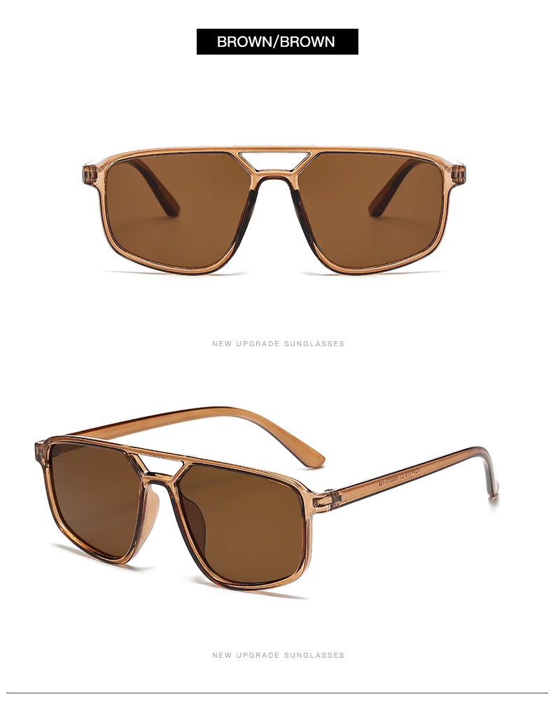  Wandern Camping Vintage Kleine Rahmen Platz Anti Licht Gläser Frauen Männer Mode Marke Doppel Brücke Brillen Gradienten Shades – Detail 9