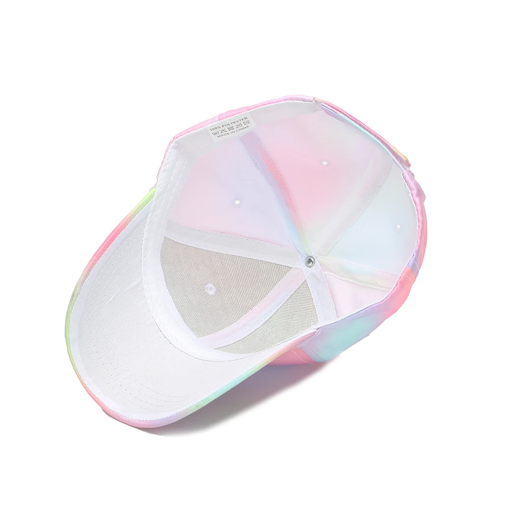 그래피티 여름 야구 모자, 소년 소녀, 타이 다이 인쇄, 별이 빛나는 하늘, 코튼 소프트 장식, 어린이 모자, Bk31