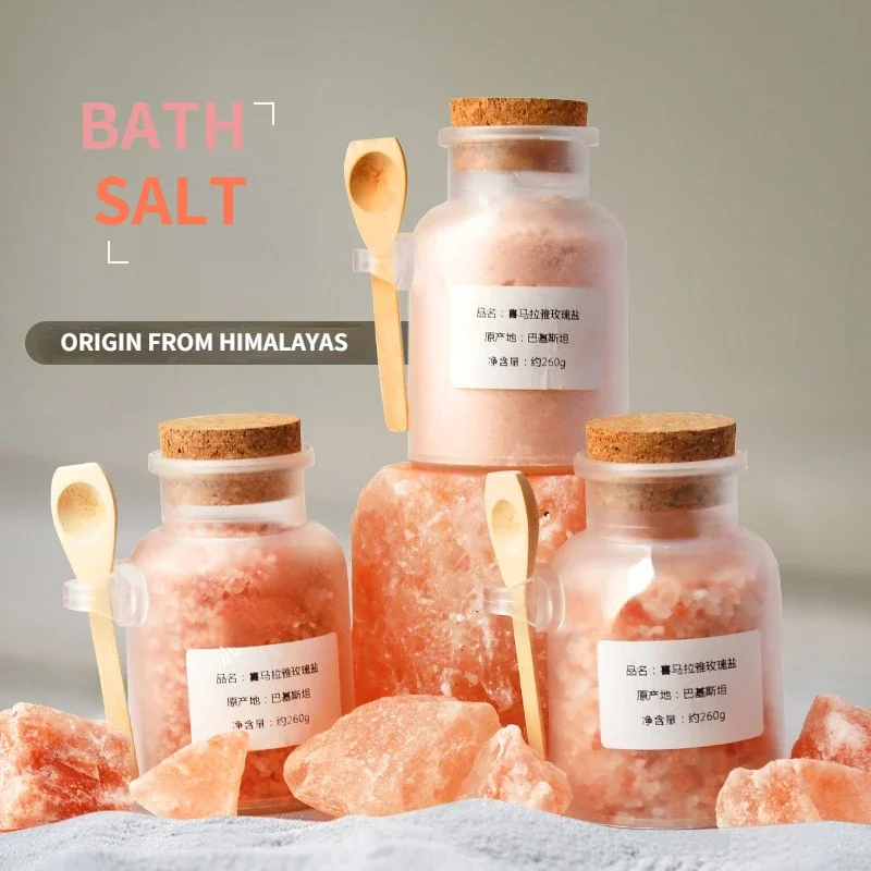 

Original Himalayan Bath Salt 260g/bottle Dried Rose Red Salt for Foot Bath Salt Sand Aromatherapy