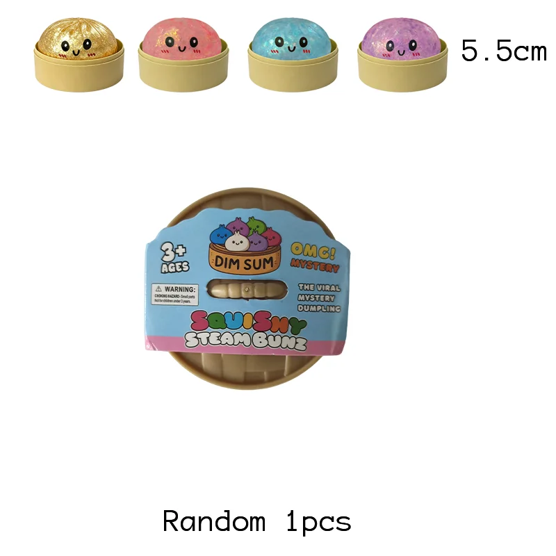 Dumpling Squishy Sensory Steamer Stress Relief Fidget Toy Gift