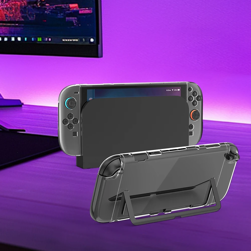 for Switch 2 Split Case Cover Transparent Protective Case Protective Hard Cover Case Gaming Console Accessories
