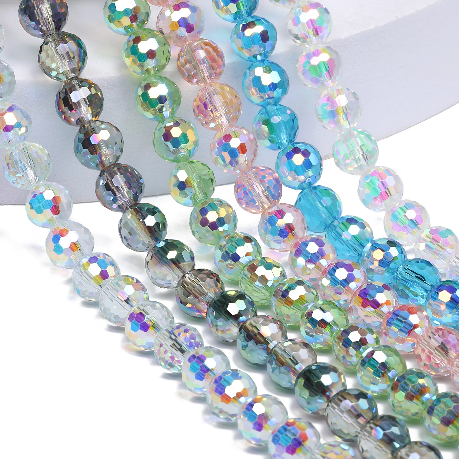 Austrian Faceted Crystal Round Beads 6–10mm 5