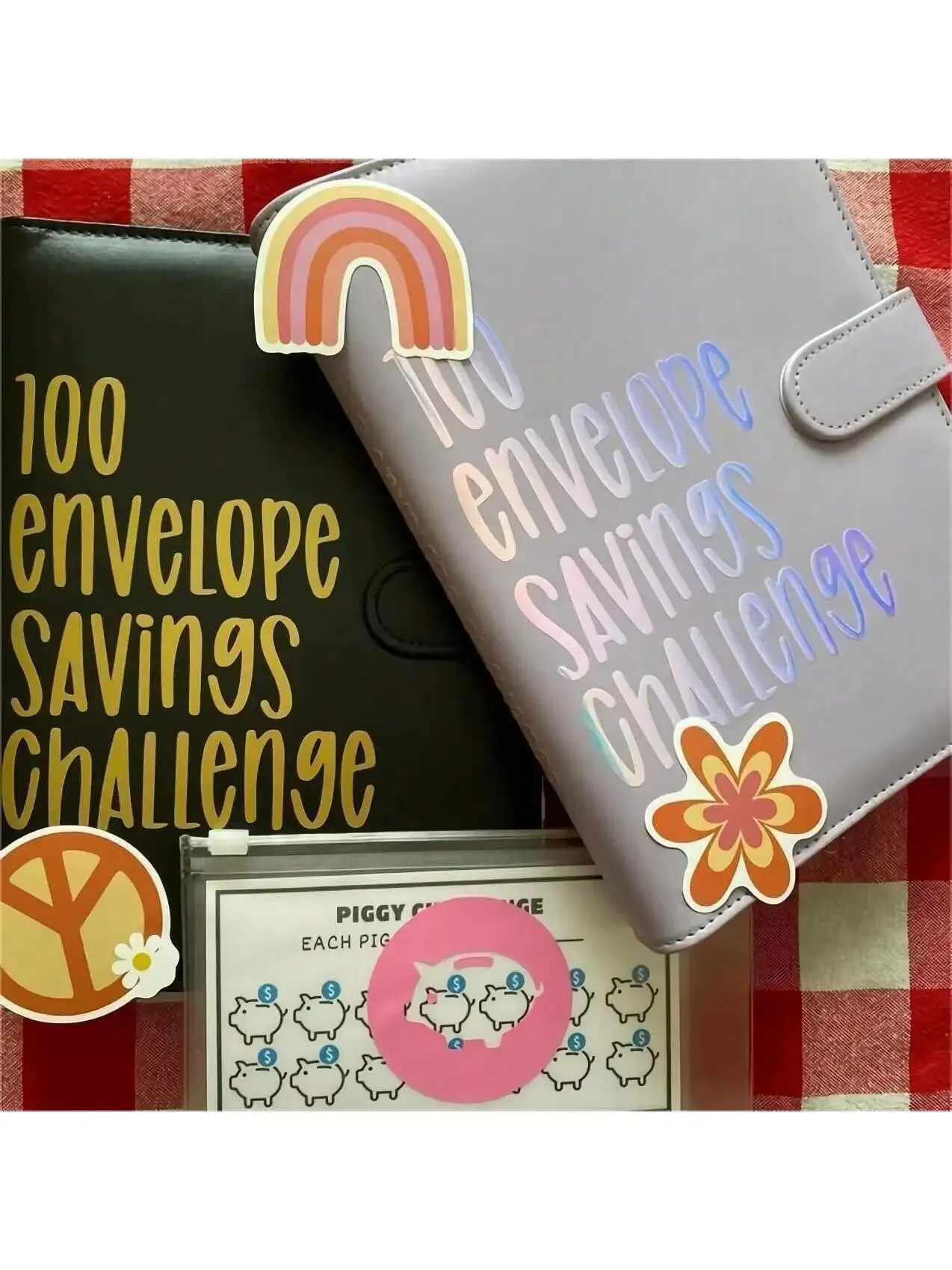 Envelope Challenge Binder, Orçamento Binder, Maneira fácil e divertida de economizar, $5,050, $100, Dropshipping
