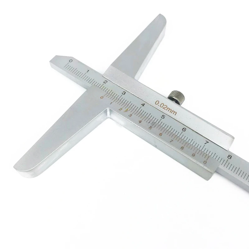 Description Picture 6 of item0-150mm 0-200mm 0-300mm Depth Vernier Caliper 0.02mm Steel Metric Gauge Micrometer 6inch 8inch 12inch depth Measuring Tools