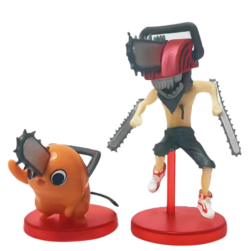 4-9Cm Anime Chainsaw Man Figure Pochita Power Electric Times Versione Q Giocattoli Decorazione Per Auto Modello In Pvc Bambola Regalo Di Natale