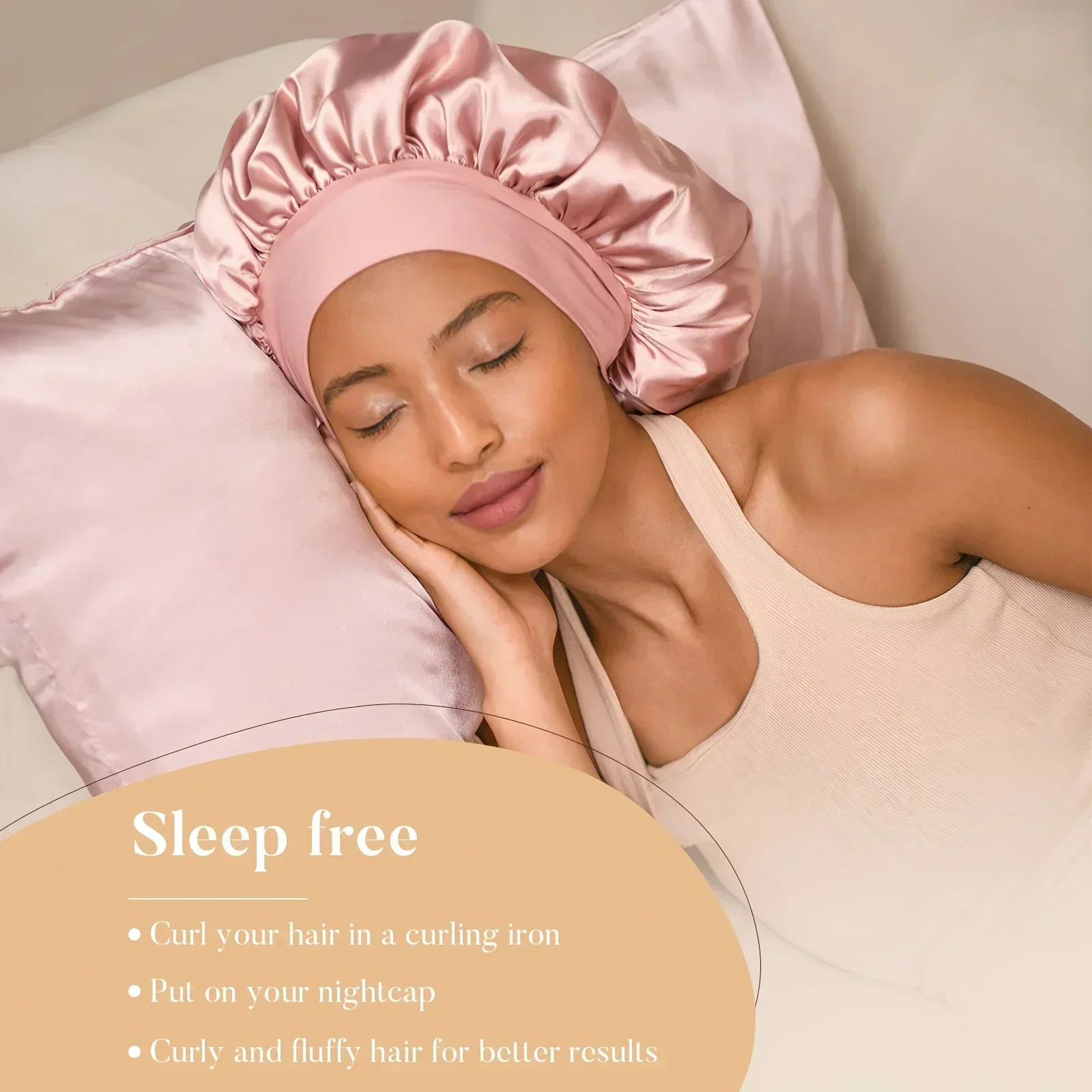 Hair curling tools heatless curling rod headband soft no heat rollers satin curlers sleeping bonnet