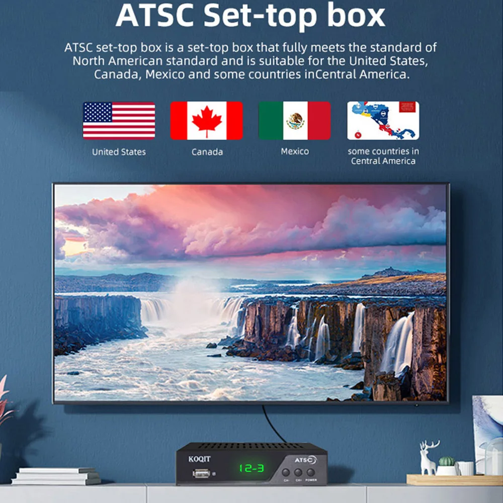 Decodificador de tv digital / atsc tv box full hd 1080