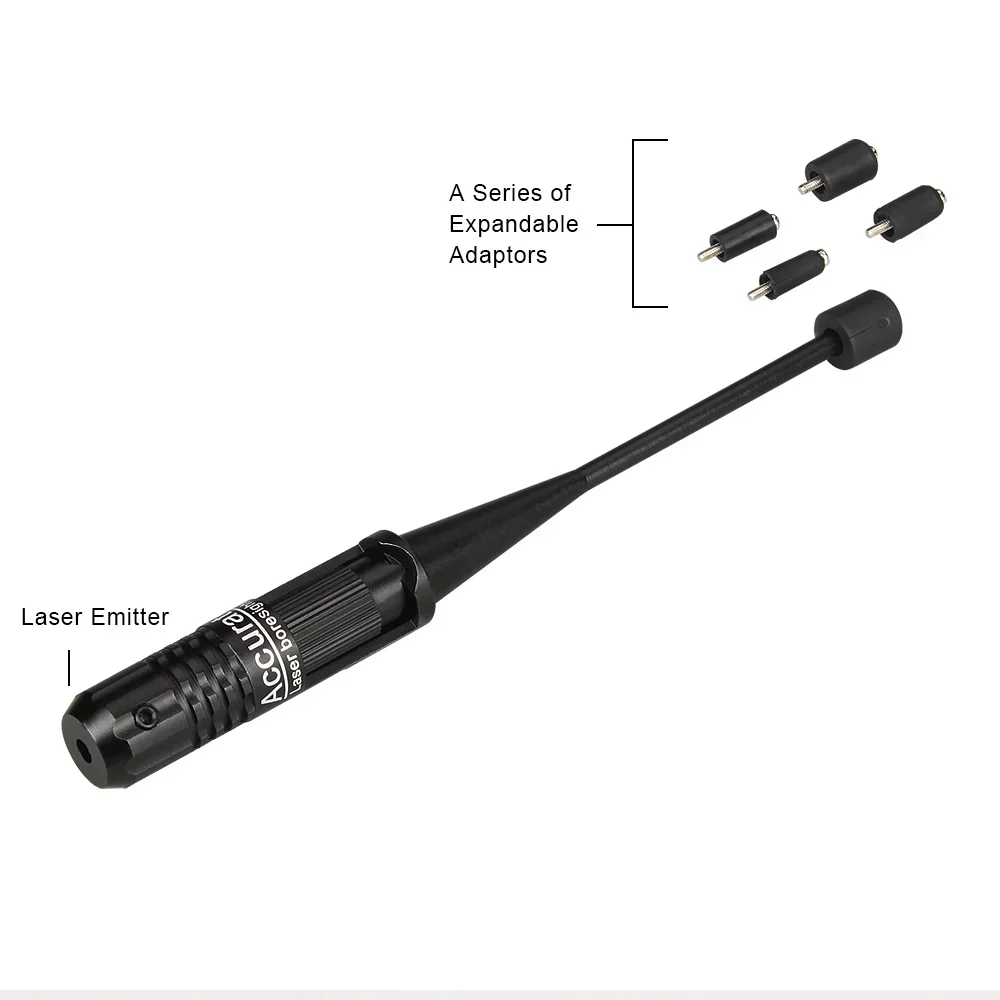 Tactical Red Dot Laser Bore Sighter Laser Scope Kit for 0.22-0.50 Five Caliber Rifle Hund Gun Style Collimator red dot sight rifle scope