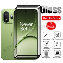 Premium 3 - Pack Curved Full Cover Tempered Glass Screen Protectors for OnePlus 15 (Transparent)