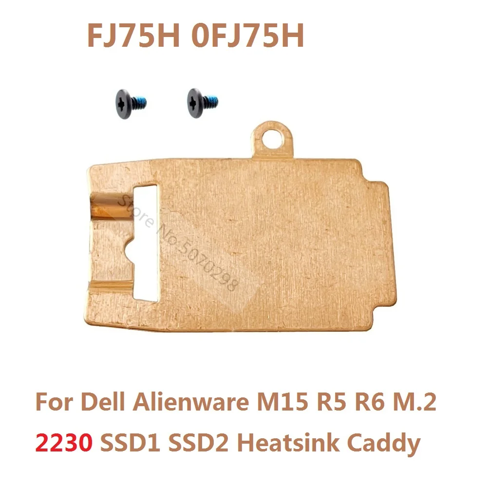

MHKK8 FJ75H 26X1Y M.2 NVME 2230 2280 SSD Hard Drive Heatsink Cover Caddy Bracket For Dell Alienware M15 R5 Ryzen Edition M15 R6