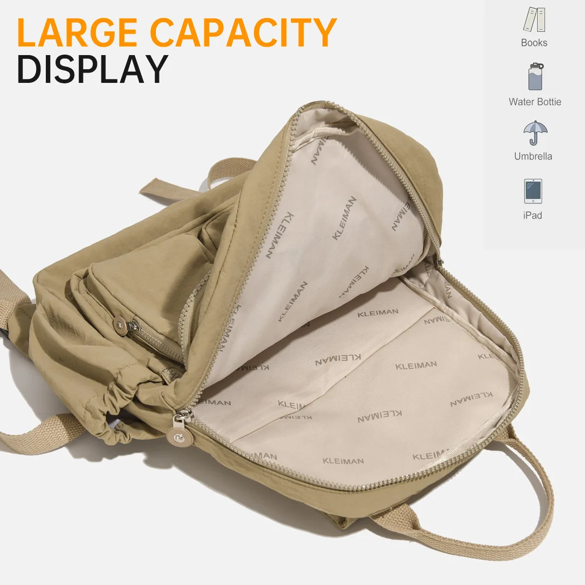 Mommy Bag, Large Capacity Mother and Baby Bag, Lightweight Backpack, Handbag, Multifunctional Outdoor Backpack for Commuting to Work, Camping, Business Trips, and Storage