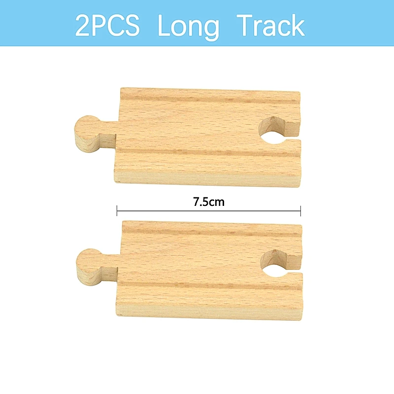 Wooden Railway Train Track Connectors - Beech Wood Accessories