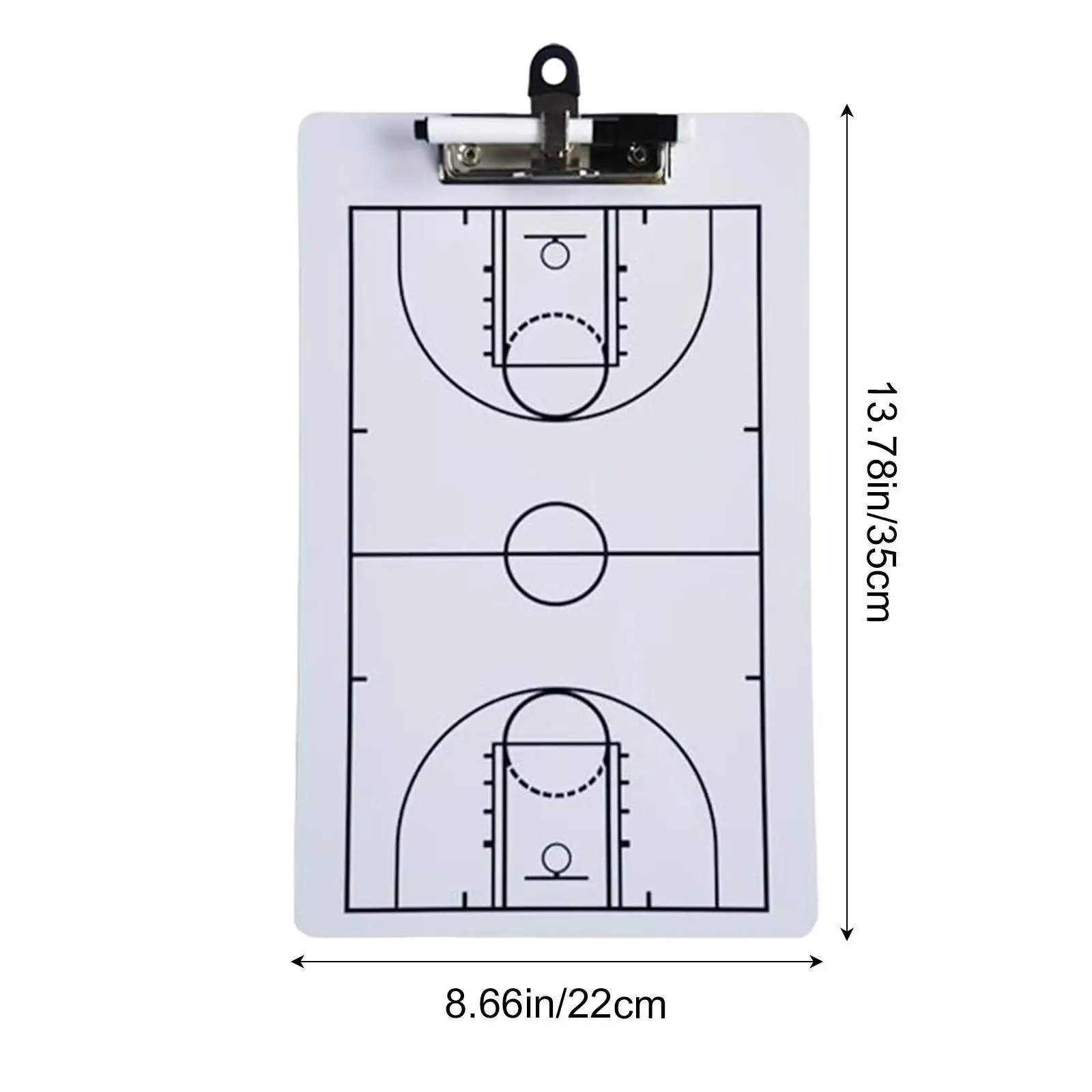 Basketball Coaching Board, Coaches Marker Whiteboard, Double Sided Basketball Clipboard, Coaches Clipboard