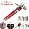 8-in-1 Aluminum Alloy Screwdriver Pen - Changeable Bits For Easy Repairs & Disassembly 1