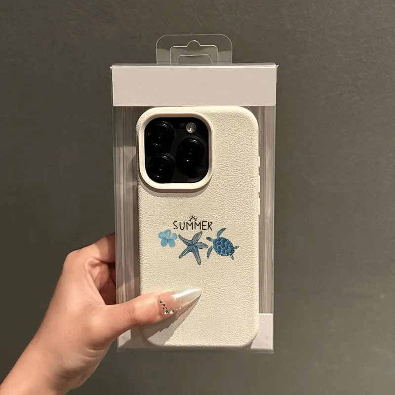 Floral Starfish & Sea Turtle Soft Phone Case Cover
