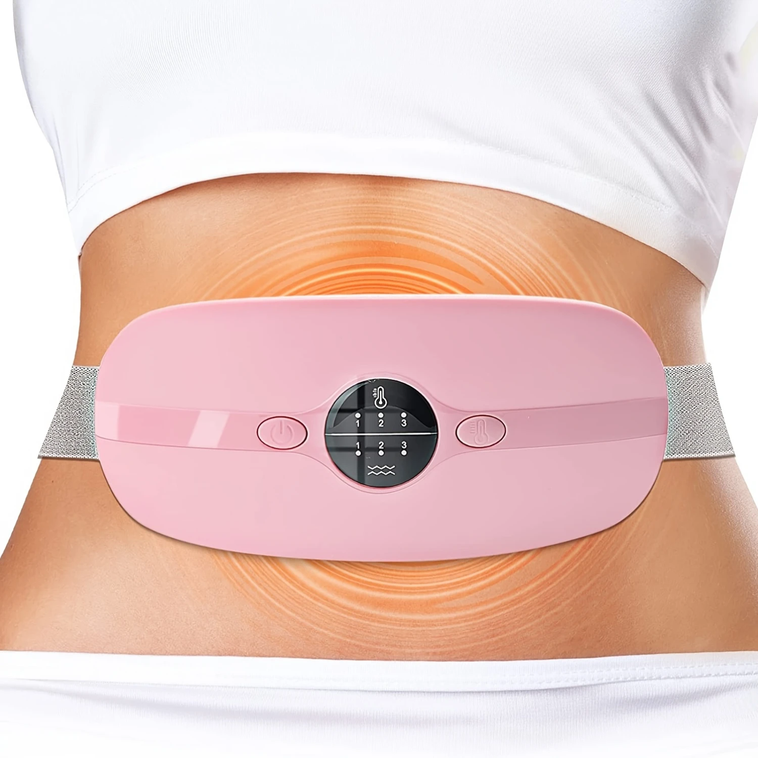 Comfortable, Portable and Lightweight Cordless Heating Pad for On-the-Go Relief. Advanced Menstrual Heating Pad with 3 Soothing