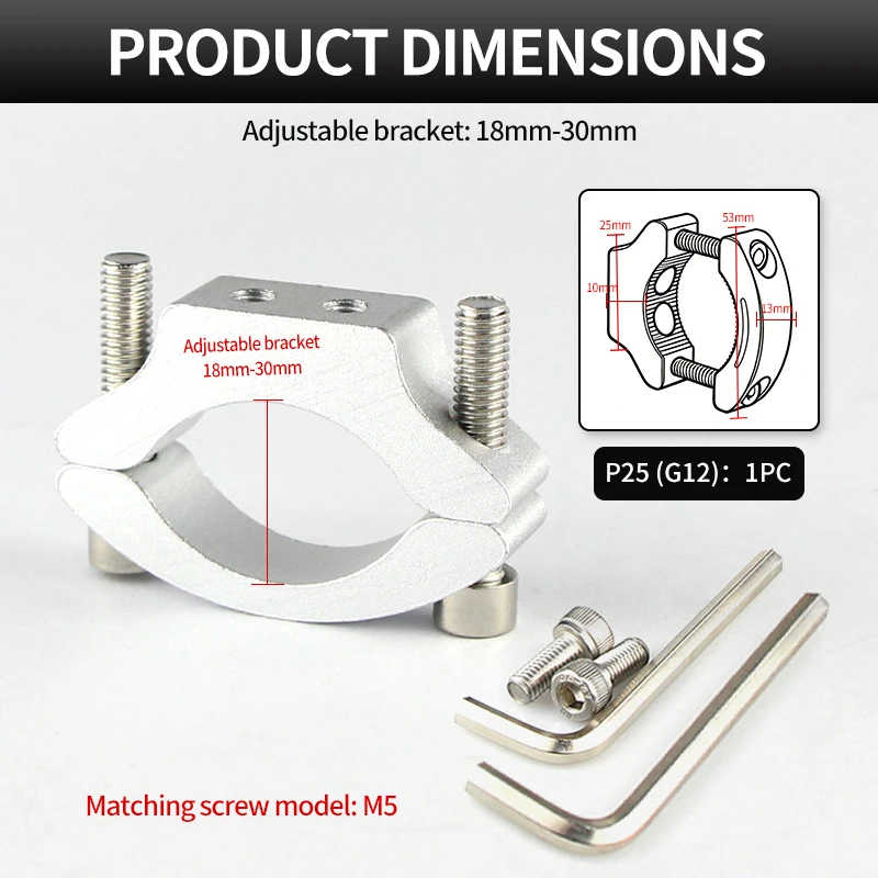 Adjustable Motorbike Headlight Holder & Spotlight Mount Bracket Accessories