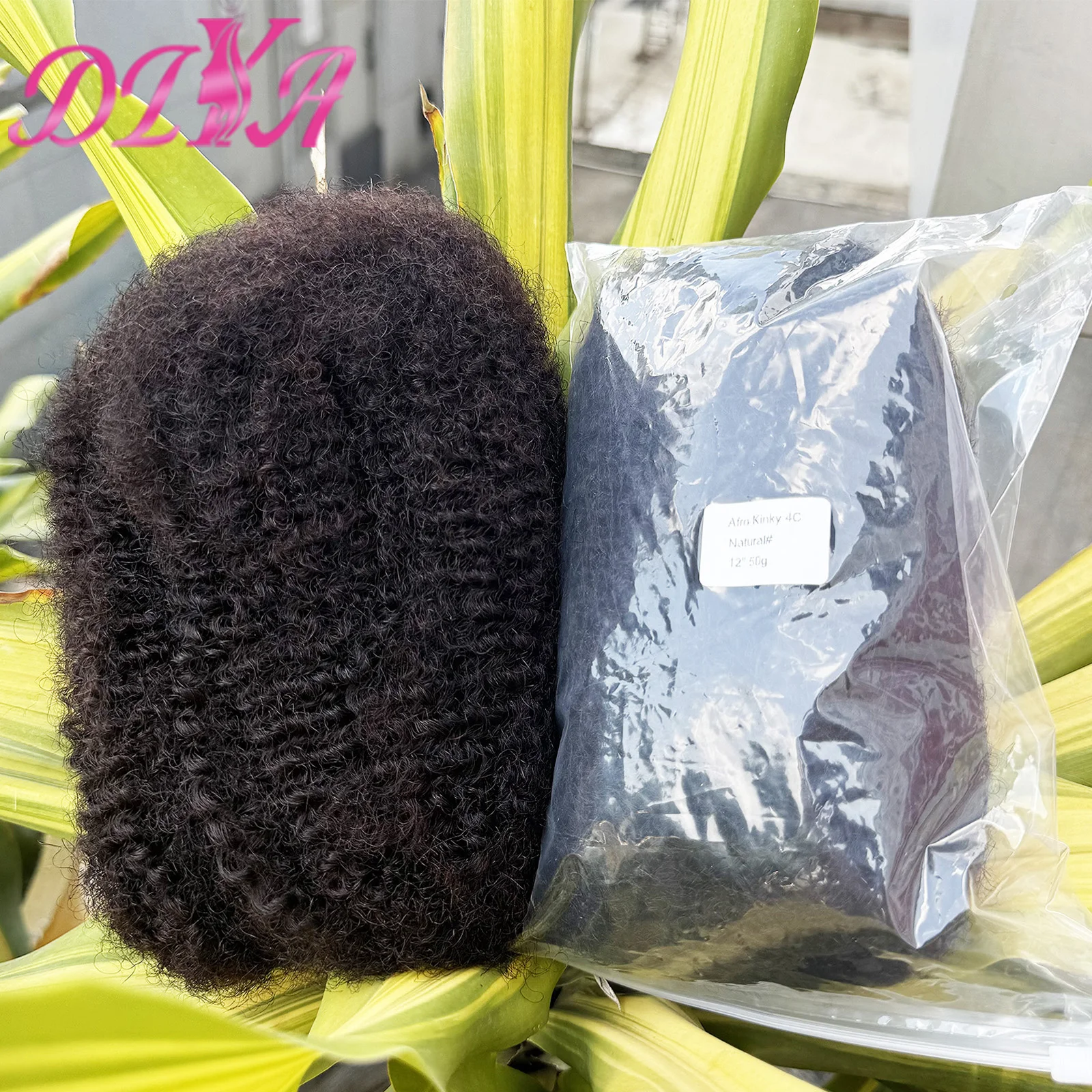 30g 50g/Pack Natural Color Afro Kinky Bulk Human Hair 10-18 Inches Brazilian Remy Human Hair Bulk for Braiding Hair Extensions 3