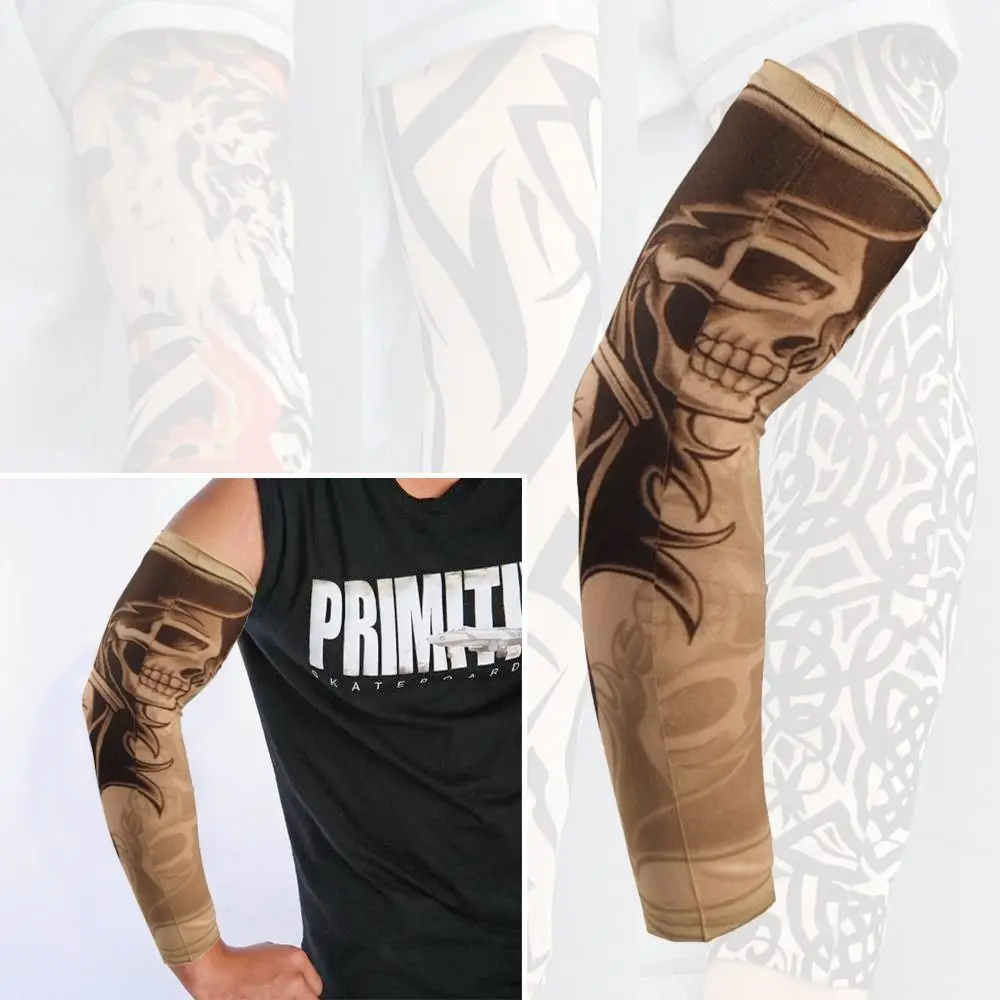 1Pcs Sun Protection Flower Arm Sleeves Outdoor Sport Summer Cooling Arm Cover Running Basketball Tattoo Sleeves sun protection arm sleeves,arm sleeves,cooling arm sleeves