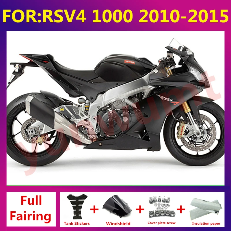 

For Aprilia RSV4 RS1000 RS V4 1000 10 11 12 13 14 15 Motorcycle Accessories Whole Fairings ABS Bodywork zxmt set black