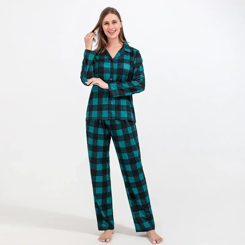 thumbnail image 4 of Conjunto de pijamas navideños con apariencia familiar, trajes a juego para madre, padre e hijos, ropa de dormir cálida y suave, ropa para bebés, niños y niñas, 4 of 5