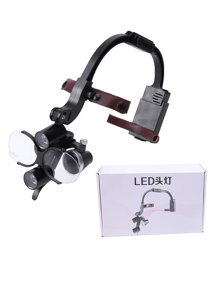 Surgical Headlight 3.5X 2.5X Surgical Loupes Dental Headlamp 5W LED Light Li Battery Head WareLamp Dentistry