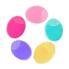 Silicone Face Wash Brush Clean Pores Baby Shampoo Brush Baby Bath Brush Soft Hair Round Shampoo Comb Home Use 6